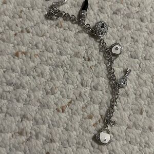 Heart charm bracelet
